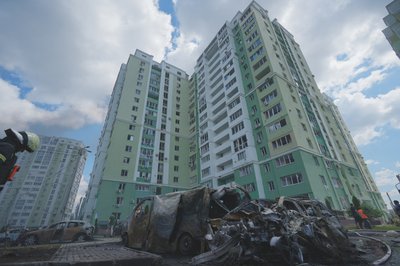 Наслідки влучання авіабомбами в Харкові