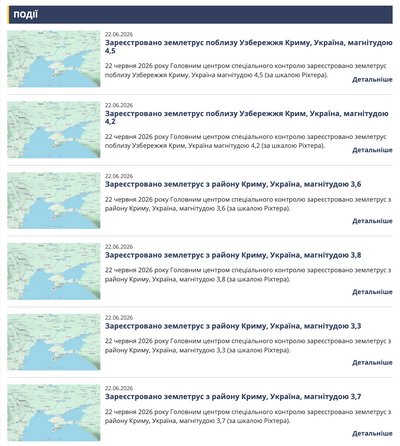 У окупованому Севастополі знову стався землетрус — вдесяте за день У окупованому Севастополі знову стався землетрус — вдесяте за день