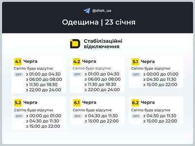 Графіки не діють: на Одещині запровадили екстрені вимкнення світла
