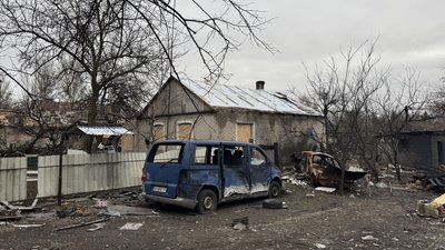 Наслідки обстрілу Олександрівка Донецька область 3 січня 2026 рік Наслідки обстрілу Олександрівка Донецька область 3 січня 2026 рік