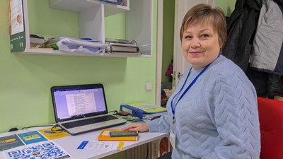 переселенці заступниця начальника відділу працевлаштування Краматорської філії Донецького обласного центру зайнятості Наталя Жижченко Дніпро переселенці заступниця начальника відділу працевлаштування Краматорської філії Донецького обласного центру зайнятості Наталя Жижченко Дніпро