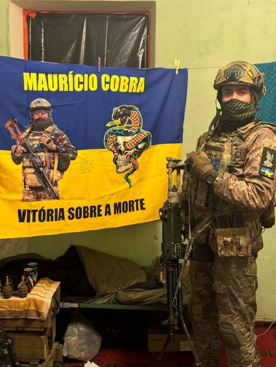 Маурісіо Сантана, іноземний доброволець, Інтернаціональний легіон, Бразилія, Україна