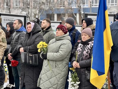 З 29-річним солдатом Андрієм Степанюком попрощалися у Рівному З 29-річним солдатом Андрієм Степанюком попрощалися у Рівному