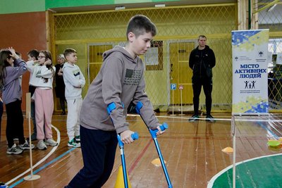 Урок безбар'єрності і тернополі, гімназія івана франка, безбар'єрність, тернопіль