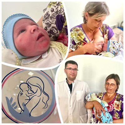 Галина Цибак із новонародженим сином Галина Цибак із новонародженим сином
