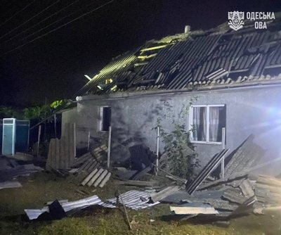 На півдні Одещини після нічної атаки РФ пошкоджено будинки На півдні Одещини після нічної атаки РФ пошкоджено будинки