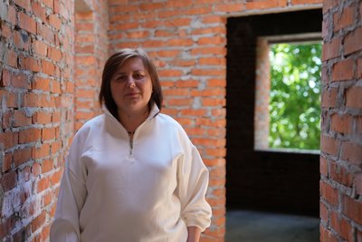 Олена Алексеенко, жителька будинку на вулиці Ахієзерів у Харкові
