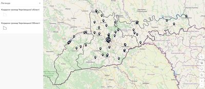 Мапа місць тимчасового проживання вимушених переселенців arcgis Мапа місць тимчасового проживання вимушених переселенців arcgis