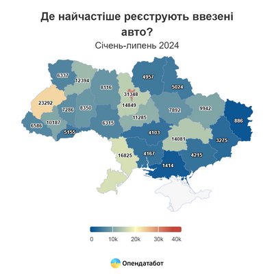 Від початку року українці імпортували понад 228 тисяч автівок — Опендатабот Від початку року українці імпортували понад 228 тисяч автівок — Опендатабот