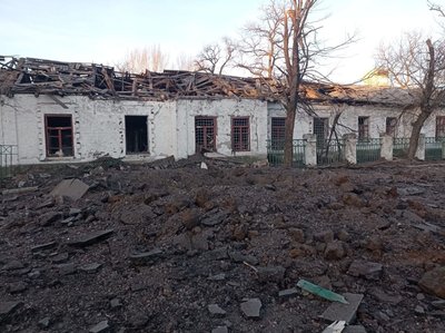 Наслідки обстрілів Донеччини 13 березня. Фото: Telegram / Павло Кириленко