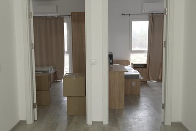 Незаселені приміщення у модульному містечку в Чорногузах Незаселені приміщення у модульному містечку в Чорногузах