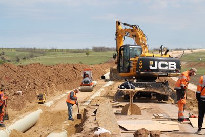 Будівництво водогону на Миколаївщині, 22 травня 2025 року Будівництво водогону на Миколаївщині, 22 травня 2025 року
