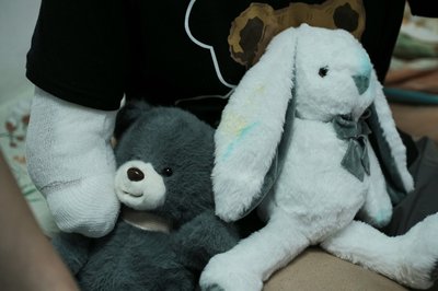 М'які іграшки Олександри Щебілової у лікарні у Харкові М'які іграшки Олександри Щебілової у лікарні у Харкові
