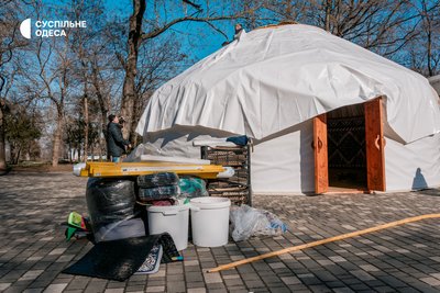 В Одесі готують до відкриття "Юрту незламності" В Одесі готують до відкриття "Юрту незламності"