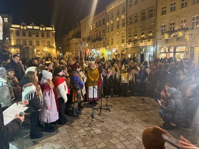 Відкриття різдвяної шопки у Львові