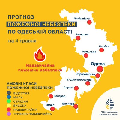 Якою буде погода в Одесі та області 4 травня Якою буде погода в Одесі та області 4 травня
