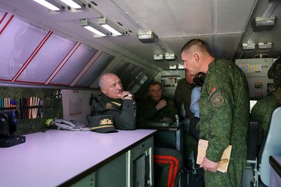 Президент Білорусі Олександр Лукашенко відвідує ракетну бригаду збройних сил під час спільних російсько-білоруських ядерних навчань в Осиповицькому районі Могильовської області, 21 травня 2026 року Президент Білорусі Олександр Лукашенко відвідує ракетну бригаду збройних сил під час спільних російсько-білоруських ядерних навчань в Осиповицькому районі Могильовської області, 21 травня 2026 року