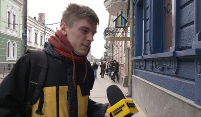Дмитро Джур, синій буинок, фасад, 24 березня 2026, Тернопіль Дмитро Джур, синій буинок, фасад, 24 березня 2026, Тернопіль
