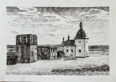 церква, графіка церква, графіка