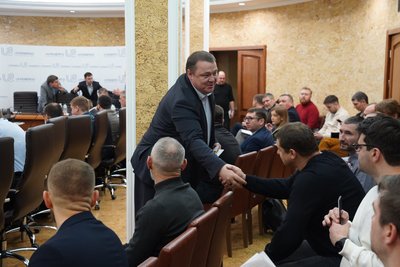 Член правління Укренерго Олексій Брехт на нараді компанії Член правління Укренерго Олексій Брехт на нараді компанії