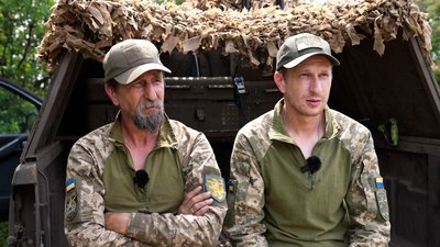 Військовослужбовці 68 окремої єгерської бригади Володимир та Артур Донецька область Військовослужбовці 68 окремої єгерської бригади Володимир та Артур Донецька область
