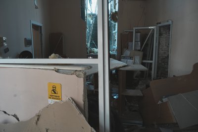 Приміщення вокзалу після удару по Лозовій 5 серпня