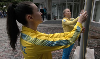 Олімпійський прапор у Луцьку Олімпійський прапор у Луцьку