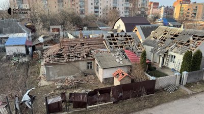 Обстріл Полтави: перші фото з місця події