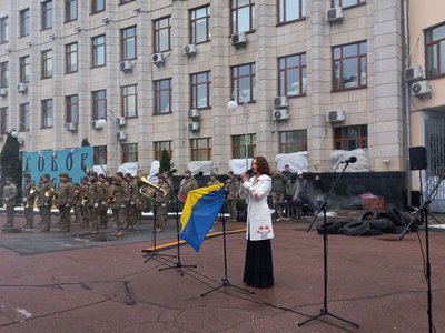 10 років війни — у Житомирі вшанували пам'ять Героїв Небесної Сотні