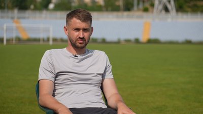 Ексгравець МФК "Миколаїв" Віктор Берко, червень 2025 року Ексгравець МФК "Миколаїв" Віктор Берко, червень 2025 року