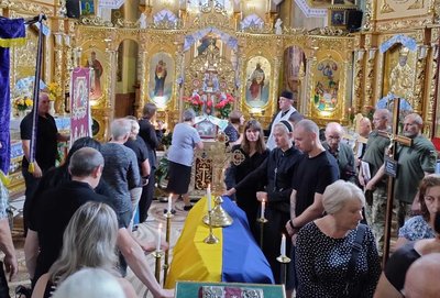 На Тернопільщині попрощалися з військовим Павлом Бойком