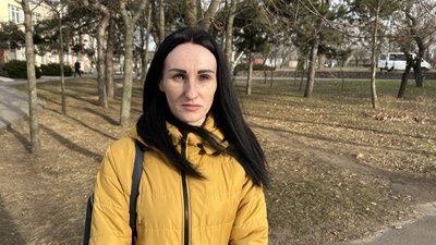 Сестра загиблого Олена Осійчук Сестра загиблого Олена Осійчук