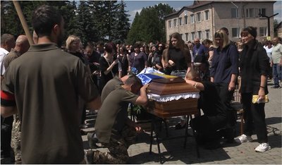 Прощання з Леонідом Павлюком у Рожищі