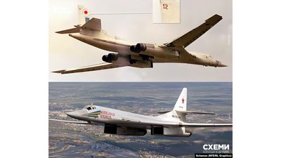 Шість Ту-160 з аеродрому Прилук, переданих РФ, обстрілюють Україну Шість Ту-160 з аеродрому Прилук, переданих РФ, обстрілюють Україну