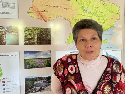 Співробітниця музею Світлана Романенко Співробітниця музею Світлана Романенко