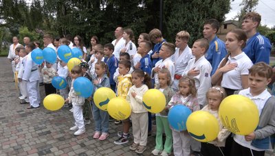 Підняття олімпійського прапора у Луцьку Підняття олімпійського прапора у Луцьку