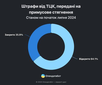 Скільки штрафів виписали в ТЦК з початку року — розповів Опендатабот