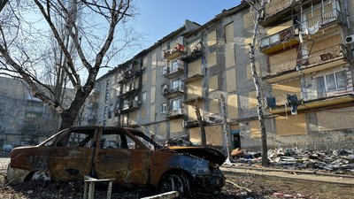 Миколаївка Донецька область пошкоджена російським обстрілом п’ятиповерхівка 29 січня 2025 рік Миколаївка Донецька область пошкоджена російським обстрілом п’ятиповерхівка 29 січня 2025 рік