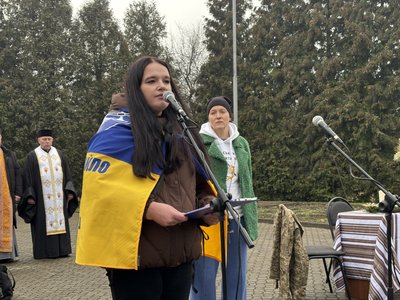 Христина Невірець, "Сумний Святий вечір", акція, Калуш Христина Невірець, "Сумний Святий вечір", акція, Калуш