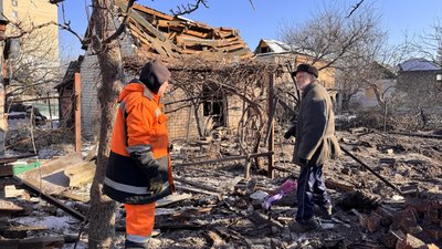Наслідки влучання БпЛА по Холодногірському району Харкова Наслідки влучання БпЛА по Холодногірському району Харкова