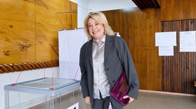 Яніна Павленко на псевдовиборх у Криму Яніна Павленко на псевдовиборх у Криму