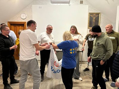 Ветерани під час ретриру в Івано-Франківську Ветерани під час ретриру в Івано-Франківську
