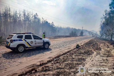 "Загроза для населених пунктів": горить лісовий масив між селами на Рівненщині "Загроза для населених пунктів": горить лісовий масив між селами на Рівненщині