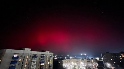 Північне сяйво у небі над Миколаївщиною, 20 січня 2026 року Північне сяйво у небі над Миколаївщиною, 20 січня 2026 року