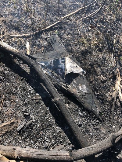 На Житомирщині уламки безпілотника спричинили займання в лісі На Житомирщині уламки безпілотника спричинили займання в лісі