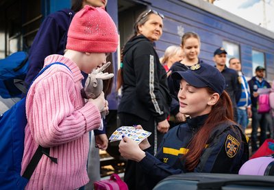 У Мукачево прибув евакуаційний потяг з Донеччини У Мукачево прибув евакуаційний потяг з Донеччини