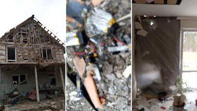 Війська РФ ударили по будинку в Стецьківці Війська РФ ударили по будинку в Стецьківці