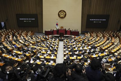 Парламент Південної Кореї відхилив імпічмент президента Юн Сок Йоля Парламент Південної Кореї відхилив імпічмент президента Юн Сок Йоля