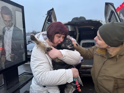 "Вісім місяців не бачив її": переселенці з Миропілля зустрілися зі своїми улюбленцями "Вісім місяців не бачив її": переселенці з Миропілля зустрілися зі своїми улюбленцями