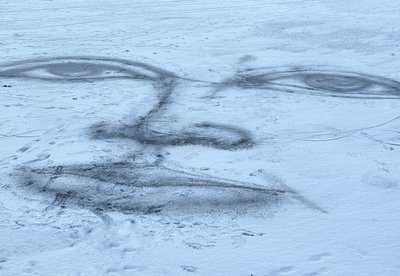 портрет, малюнок на снігу, олександр лангер, художник, стрітарт портрет, малюнок на снігу, олександр лангер, художник, стрітарт